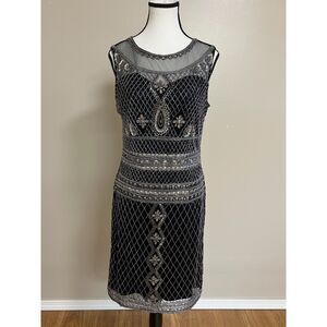Lara beaded little black dress 33575. Size 10.